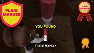 How to Find New Marker   PLAID MARKER    Roblox Find the Markers  ROBLOX  NEW [upl. by Suvart45]