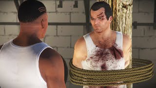 Michael Visits Franklin After Killing Trevor GTA 5 [upl. by Irakab]