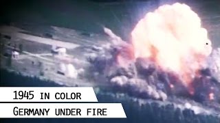 Airstrikes during World War II Germany 1945 in color [upl. by Aelram31]