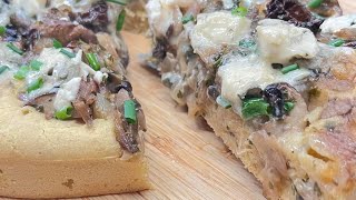 TARTE CHAMPIGNONS ROQUEFORT [upl. by Jary194]