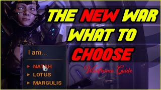 NATAH or LOTUS or MARGULIS  Warframe The New War  What to choose [upl. by Doane]