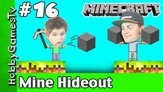 Minecraft HobbyPig 16 Make Mine Hideout Survival World HobbyGamesTV [upl. by Tadeo853]