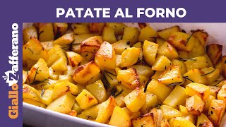 PATATE AL FORNO CROCCANTI FUORI E MORBIDE DENTRO [upl. by Brit]