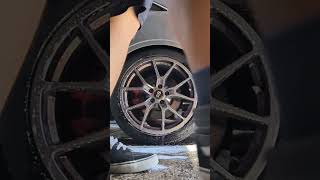 MCGUIRES WHEEL CLEANER 😮 detailing cardetailing audi neuspeedwheels wheelcleaning [upl. by Eanod]