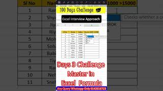 Excel Interview Test 3  Excel interview Approach Question excel exceltutorial 100dayschallange [upl. by Kubiak845]