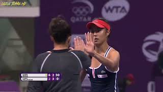 Hsieh SuweiSania Mirza vs Chan HaochingCasey Dellacqua  2015 Doha SF Highlights [upl. by Earehc]