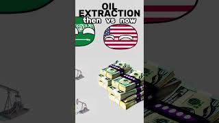 OIL  Now vs then  Saudi Arabia vs USA shorts countryballs meme [upl. by Lenad]