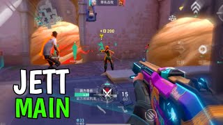 JETT on Phone is AMAZING Insane Ranked Gameplay  VALORANT Mobile [upl. by Baiss]