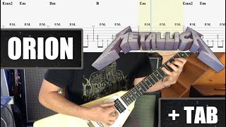 Orion  Metallica Cover  TAB [upl. by Nura]