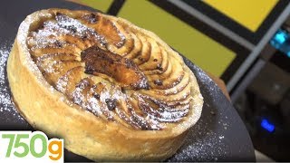 Recette de Tarte aux pommes façon GrandMère  750g [upl. by Haywood]