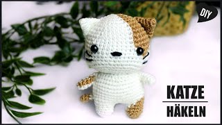 Katze häkeln  Amigurumi Kätzchen  Häkelanleitung  DIY by Pfirsichteufel [upl. by Anoif904]