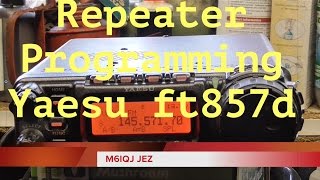 Yaesu ft 857d Repeater programming [upl. by Loziram913]