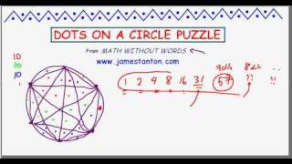 Dots on a Circle Puzzle TANTON Mathematics [upl. by Teodoor]