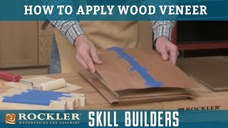 How to Apply Wood Veneer  Rockler Skill Builders [upl. by Willa7]