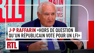 JeanPierre Raffarin  quotHors de question quun Républicain vote pour un LFIquot [upl. by Maxim]