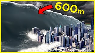 🌊 The biggest TSUNAMIS in History 🌊 3D Comparison [upl. by Egnalos]