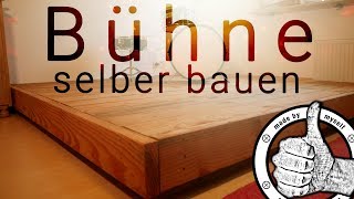 Bühne selber bauen Holz Terrassen Dielen aus Douglasie selber verlegen [upl. by Vanny]