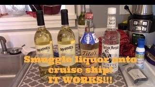 SMUGGLE HARD LIQUOR ONTO CRUISE SHIP IT WORKED [upl. by Alletse]