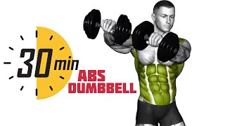 30 min abs workout with dumbbells [upl. by Acinnad911]