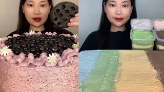 ASMR EP1140 Mukbang cake🔥 Delicious Most Creamy cake eating show Eating Sound [upl. by Derry]