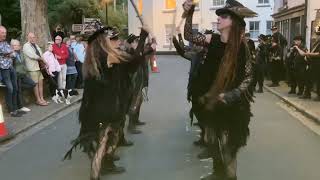 Beltane Border Morris Dancing Shapeshifter at The Globe Pub Chagford [upl. by Ahsitram]