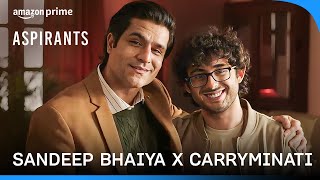 When CarryMinati Met Sandeep Bhaiya  Aspirants Season 2  Prime Video India [upl. by Dehlia588]