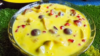 Fruits Custard recipe by Kitchen and beauty vlog by Niha [upl. by Sergius982]