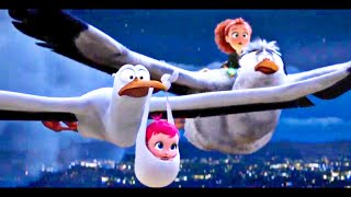 storks ending  a happy ending scene  storks delivering babies  baby factory  storks ending song [upl. by Ethe]