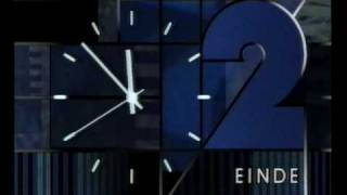 Nederland 2  einde TROS closedown met Wilhelmus amp testbeeld 20 maart 1991 [upl. by Ticon]