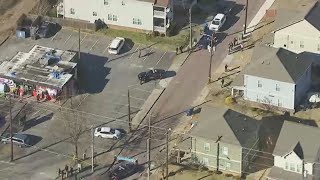 3 people shot in Atlantas Mechanicsville neighborhood  Chopper video [upl. by Mallon]