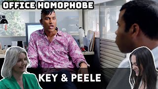 BRITISH FAMILY REACTS  Key and Peele  Office Homophobe [upl. by Araas997]