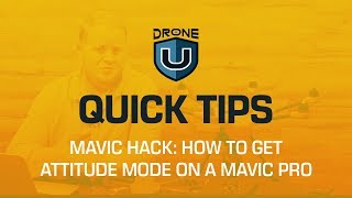 MAVIC HACK How to get attitude mode on a Mavic Pro [upl. by Dickie]