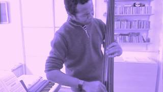 Bags Groove  walking bass  soloing on NXT electric upright bass [upl. by Gupta]