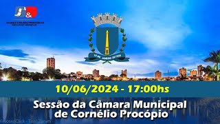 SESSÃO DA CÂMARA MUNICIPAL DE C PROCÓPIO  10062024 [upl. by Enniotna]