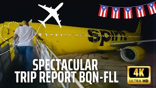 4K AMAZING TRIP REPORT  AGUADILLA TO FORT LAUDERDALE  SPIRIT [upl. by Elocin67]