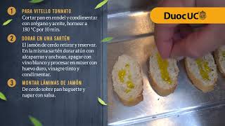 46 VITELLO TONNATO Recetario DuocUC [upl. by Hax]