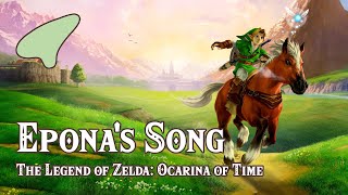 The Legend of Zelda Ocarina of Time  Eponas Song  Ocarina tutorial  tabs [upl. by Tobey]