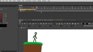 How to Animate a Simple Stick Figure in Adobe Animate [upl. by Rawde747]