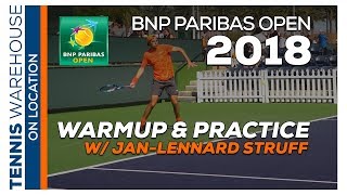 Practice amp Warmup with JanLennard Struff [upl. by Colline164]