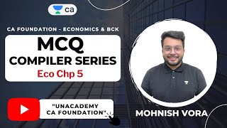 L11  MCQ Compiler Series  Economics Chapter 5  Mohnish Vora  CA Foundation [upl. by Suillenroc]