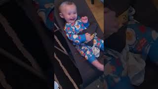 Our 6 month old laughing so much at his big brother 🤣 [upl. by Arnie]