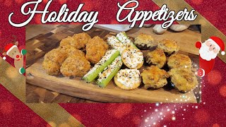 3 Easy Delicious Holiday Appetizer recipes [upl. by Hanid]