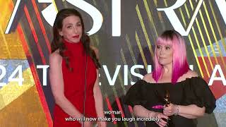 The Marvelous Mrs Maisel  Alex Borstein amp Marin Hinkle Acceptance Speech  HCA Astra TV Awards [upl. by Coltun291]