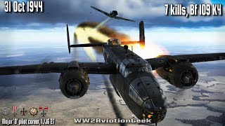 Bf 109 K4 7 kills Bomber Intercept Mission for Luftnachrichten Abteilung  IL2 WW2 Air Combat Sim [upl. by Marmawke376]