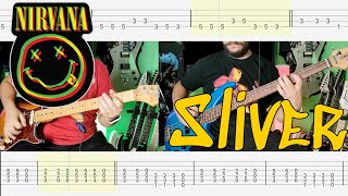 Nirvana  Sliver Guitar amp Bass Cover Tab [upl. by Stanley872]