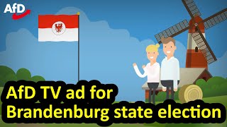 AfD TV ad for Brandenburg state election English subtitles Wahlkampfspot LtwBB19 [upl. by Christina669]