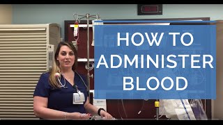 HOW TO ADMINISTER A BLOOD TRANSFUSION LIVE DEMO  Giving Blood as a Nurse [upl. by Neelat675]