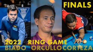 FINAL 2022 Three Kings  Denis Orcollo v Lee Van Corteza v Carlo Biado  10 Ball Ring Game [upl. by Elbring]