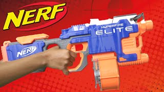 Nerf NStrike Elite HyperFire Blaster from Hasbro [upl. by Aropizt461]