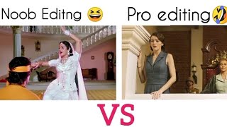 Noob Editng Vs pro Editng  Funny Trend vedo 🤣  New vs Old song funny video 1ontranding [upl. by Htiekel657]